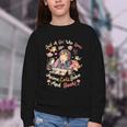 Just Girl Who Loves Anime Cats Boba And Books Bubble Tea Youth Crewneck Sweatshirt