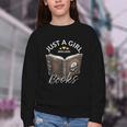 Just A Girl Who Loves Books Witchcraft Spell Book Halloween Youth Crewneck Sweatshirt Just A Girl Who Loves Books Witchcraft Spell Book Halloween Youth Crewneck Sweatshirt