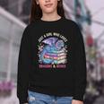 Just a Girl Who Loves Dragons And Books Dragon Reading Youth Crewneck Sweatshirt Just a Girl Who Loves Dragons And Books Dragon Reading Youth Crewneck Sweatshirt