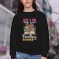 Just A Girl Who Loves Reading Books Youth Crewneck Sweatshirt