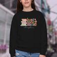 Just One More Chapter Book Lovers Reading Teacher Youth Crewneck Sweatshirt