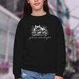 Just One More Chapter Dog German Shepherd Book Lover Youth Crewneck Sweatshirt