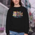 Just One More Chapter Floral Book Reading Teacher Bookworm Youth Crewneck Sweatshirt Just One More Chapter Floral Book Reading Teacher Bookworm Youth Crewneck Sweatshirt