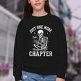 Just One More Chapter Skeleton Reader Reading Book Lover Youth Crewneck Sweatshirt Just One More Chapter Skeleton Reader Reading Book Lover Youth Crewneck Sweatshirt