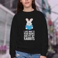 I Just Want To Read Books And Pet My Rabbit Youth Crewneck Sweatshirt