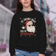 He Knows What You'Ve Been Reading Book Lover Women Santa Youth Crewneck Sweatshirt He Knows What You'Ve Been Reading Book Lover Women Santa Youth Crewneck Sweatshirt