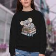 Koala Reading Book Pajama Sleep Youth Crewneck Sweatshirt Koala Reading Book Pajama Sleep Youth Crewneck Sweatshirt