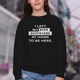 I Left My Book Boyfriend At Home To Be Here Youth Crewneck Sweatshirt