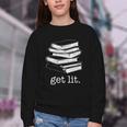 Let's Get Lit Books Youth Crewneck Sweatshirt