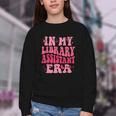 Librarian Assistant Shirt Books Reader Library Assistant Youth Crewneck Sweatshirt