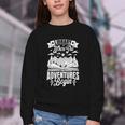Library Where The Adventures Begin Librarian Book Readers Youth Crewneck Sweatshirt