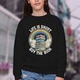 Life Is Short Buy The Book Reading Book Youth Crewneck Sweatshirt
