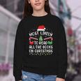 Most Likely To Read A Book On Christmas Family Matching Xmas Youth Crewneck Sweatshirt Most Likely To Read A Book On Christmas Family Matching Xmas Youth Crewneck Sweatshirt