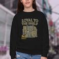 Loyal To The Shelf Knight Panther Book Lover Youth Crewneck Sweatshirt