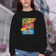 Lucha Libre Comic Book Mexican Wrestling Cartoon Wrestler Youth Crewneck Sweatshirt