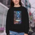Magic Books Butterflies Fantasy Nature Tea Enchanting Youth Crewneck Sweatshirt