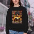 Man Reading Book Black History Month Book Lover Afro Youth Crewneck Sweatshirt Man Reading Book Black History Month Book Lover Afro Youth Crewneck Sweatshirt
