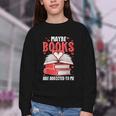 Maybe Books Are Addicted To Me Reading Present Youth Crewneck Sweatshirt Maybe Books Are Addicted To Me Reading Present Youth Crewneck Sweatshirt
