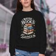 Maybe Books Are Addicted To Me Youth Crewneck Sweatshirt Maybe Books Are Addicted To Me Youth Crewneck Sweatshirt