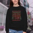 A Very Merry Bookmas Cozy Christmas Bookstore Holiday Cute Youth Crewneck Sweatshirt