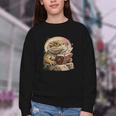 Nerdy Bearded Dragon Glasses Book Reading Youth Crewneck Sweatshirt Nerdy Bearded Dragon Glasses Book Reading Youth Crewneck Sweatshirt