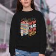 New Year New Chapter Book Lover Reader Youth Crewneck Sweatshirt