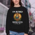 Owl I'm Retired Reading Books Is My Job Youth Crewneck Sweatshirt