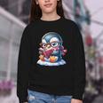 Penguin Reading a Book Animal Youth Crewneck Sweatshirt