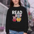Pig Elephant Reading Cute Book Lover Bookworm Boys Girls Kid Youth Crewneck Sweatshirt Pig Elephant Reading Cute Book Lover Bookworm Boys Girls Kid Youth Crewneck Sweatshirt