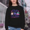 Plan For Today Coffee Yarn Books Sewing Knitter Knitting Youth Crewneck Sweatshirt