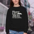 Please Go Away Im Reading Book Lover Quote Youth Crewneck Sweatshirt Please Go Away Im Reading Book Lover Quote Youth Crewneck Sweatshirt