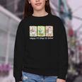 Preppy 100 Days Of School Goose Coffee Books Teacher Life Youth Crewneck Sweatshirt