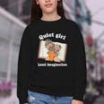 Quiet Girl Loud Imagination Book Lover Bookworm Reader Youth Crewneck Sweatshirt Quiet Girl Loud Imagination Book Lover Bookworm Reader Youth Crewneck Sweatshirt