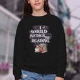 I Would Rather Be Reading Bookworm Book Lover Librarian Kids Youth Crewneck Sweatshirt I Would Rather Be Reading Bookworm Book Lover Librarian Kids Youth Crewneck Sweatshirt