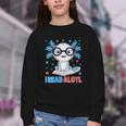 I Read Alotl Cute Axolotl Reading Book Lover Youth Crewneck Sweatshirt I Read Alotl Cute Axolotl Reading Book Lover Youth Crewneck Sweatshirt