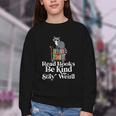Read Book Be Kind Stay Weird Book Reader Lover Bookworm Youth Crewneck Sweatshirt