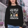 Read Books & Pet My Frenchton Owner Frenchton Lover Youth Crewneck Sweatshirt