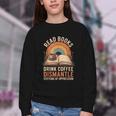 Read Books Drink Coffee Dismantle Systems Of Oppression Youth Crewneck Sweatshirt