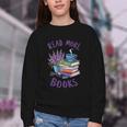 Read More Books Floral Book Reader Art Reading Lover Quote Youth Crewneck Sweatshirt Read More Books Floral Book Reader Art Reading Lover Quote Youth Crewneck Sweatshirt