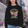 Read Books Be Kind Stay Weird Moth Coffee Lover Reading Youth Crewneck Sweatshirt Read Books Be Kind Stay Weird Moth Coffee Lover Reading Youth Crewneck Sweatshirt