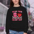 Read Your Heart Out Cute Reading Book Lover Youth Crewneck Sweatshirt