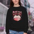 Read Your Heart Out Teacher Valentines Day Book Lover Youth Crewneck Sweatshirt Read Your Heart Out Teacher Valentines Day Book Lover Youth Crewneck Sweatshirt