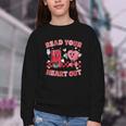 Read Your Heart Out Valentine Teacher Book Lover Youth Crewneck Sweatshirt Read Your Heart Out Valentine Teacher Book Lover Youth Crewneck Sweatshirt