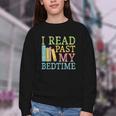 I Read Past My Bedtime Book Quote Humor Youth Crewneck Sweatshirt