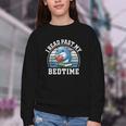 I Read Past My Bedtime Reading Dolphin Book Lover Youth Crewneck Sweatshirt