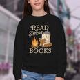 Read S'More Books Campfire Reading Book Lovers Camper Youth Crewneck Sweatshirt