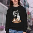 Read S'More Books Camping Outdoors Reading Campfire Smores Youth Crewneck Sweatshirt