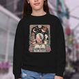 The Reader Tarot Card Shirt Bird Book Lover Bookworm Youth Crewneck Sweatshirt