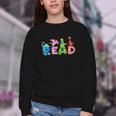 Reading DinosaurRex Dino Book Lover Youth Crewneck Sweatshirt Reading DinosaurRex Dino Book Lover Youth Crewneck Sweatshirt