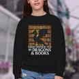 Reading Dragon Easily Distracted By Dragons And Books Youth Crewneck Sweatshirt